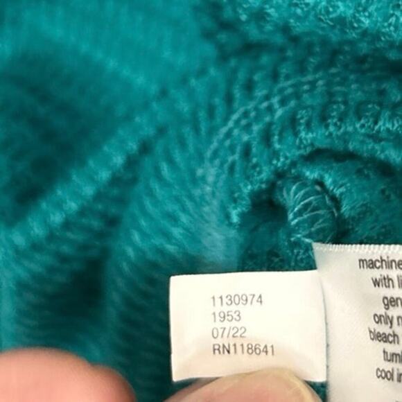 Lane Bryant NWT Turquoise Green Thermal Waffle Knit Relaxed Fit Top 30-32 5X - Picture 13 of 13